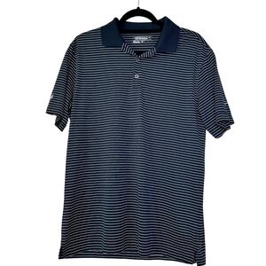 Nike Men’s MEDIUM Golf Tour Performance Dri-FIT Blue White Striped Polo